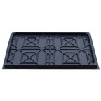 Tuxedo FP9K-DX-XLT 9,000 lb Deluxe Storage Lift Extended Length / Height - Poly casters, drip trays, jack tray