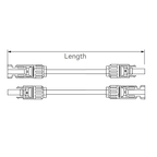 10m Exotronic 4mm² Twin Solar Extension Cable