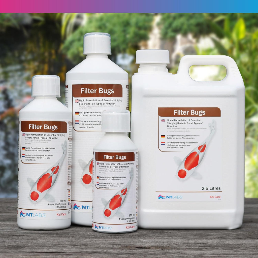 NT Labs Koi Care Filter Bugs - Liquid Pond Bacteria Treatment
