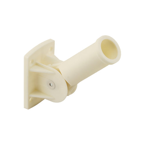 FHC 1" White UV Resistant - Plastic Flagpole Bracket