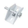 FHC White Finish Push/Pull Sliding Door Lock - U9855
