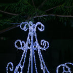 Stockholm Christmas Lights Motif 540 LED Acrylic Chandelier Cool White