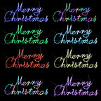 Stockholm Christmas Lights Motif 168 LED Merry Christmas Sign Smart RGB