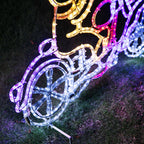 Stockholm Christmas Lights Motif 24 LED Ropelight Reindeer Motorbike