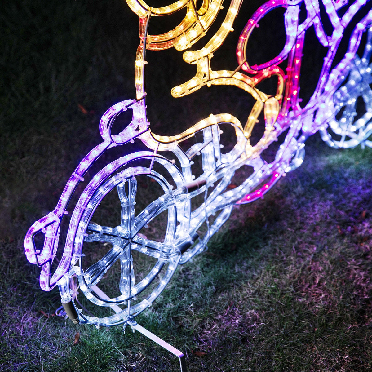 Stockholm Christmas Lights Motif 24 LED Ropelight Reindeer Motorbike