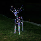 Stockholm Christmas Lights Motif LED Tubelight Standing Reindeer Multi