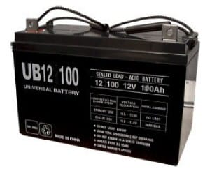 UPG UB121000 AGM Sealed Lead Acid (AGM) Battery- 12 volt 100 amps