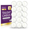 Tea Lights White Unscented Candles 3.5 Hour | 15 Pack