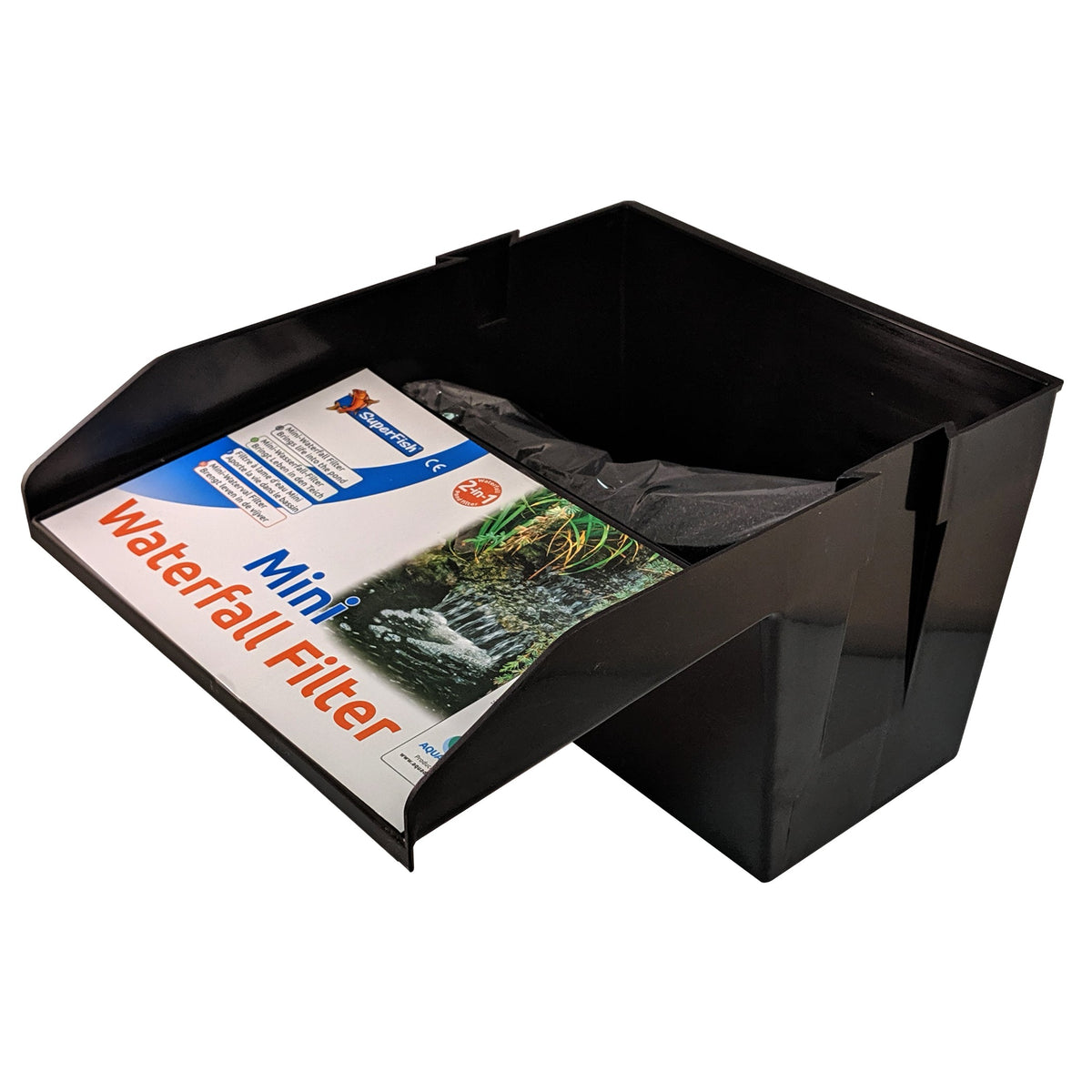 Superfish Pond Waterfall Filter with Media & Hose Tail