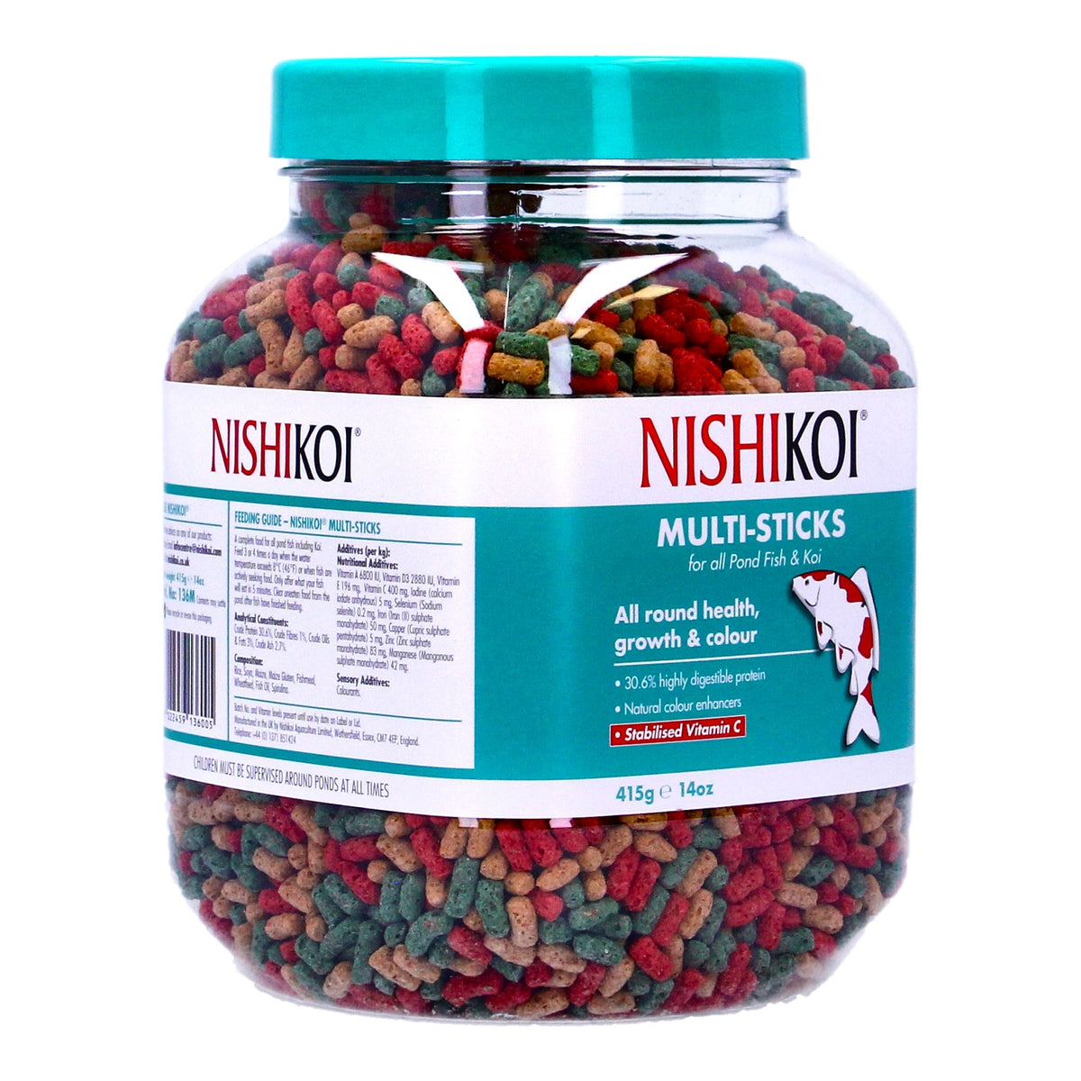 Nishikoi Multi-Sticks 415g - Pond Fish Food for Koi & Goldfish