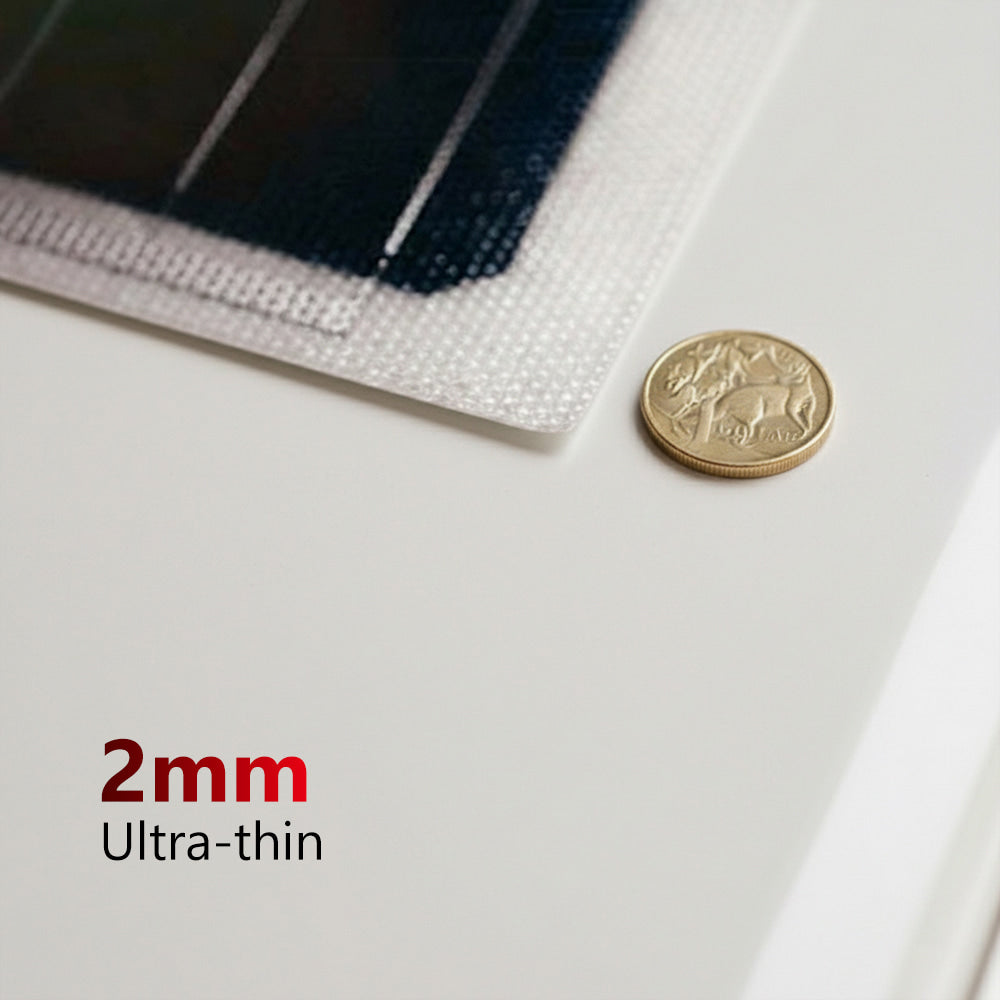 Sunman 9V 85W eArc Flexible Solar Panel | Junction Box Underneath w/ VGK