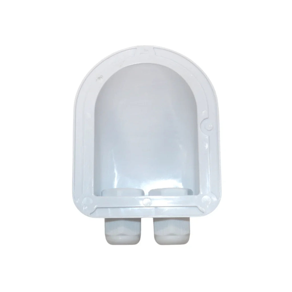 Exotronic 2 Gland White Cable Entry Cover (Lightweight ABS)