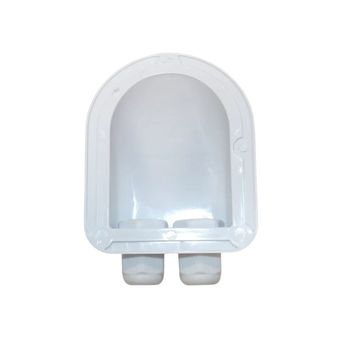 Exotronic 2 Gland White Cable Entry Cover (Lightweight ABS)