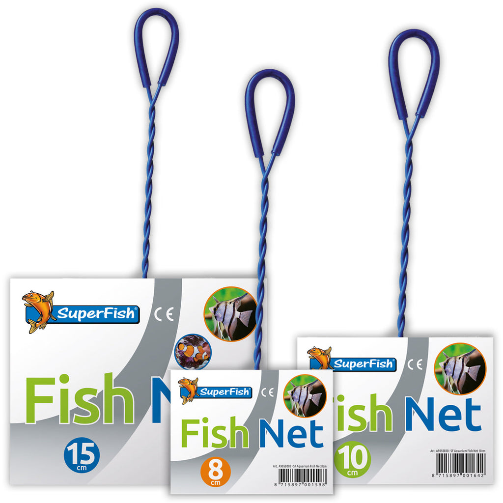 Superfish Fine Mesh Aquarium Fish Nets - 5 Sizes