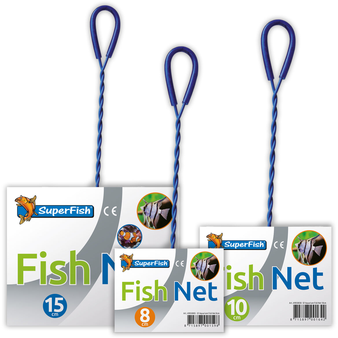 Superfish Fine Mesh Aquarium Fish Nets - 5 Sizes