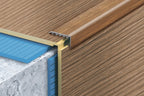 uPVC Stair Nosing 45 MM x 22 MM x 0.9 M Length Wood Effect