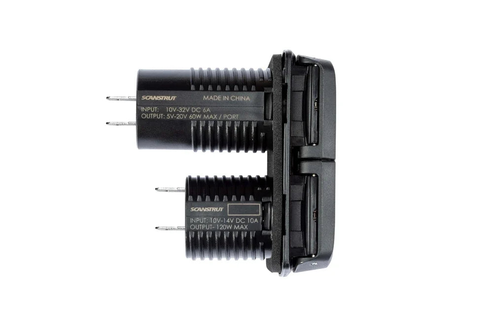 Scanstrut 12V Flip Pro Multi Dual USB-C & Accessory/Cigarette Socket