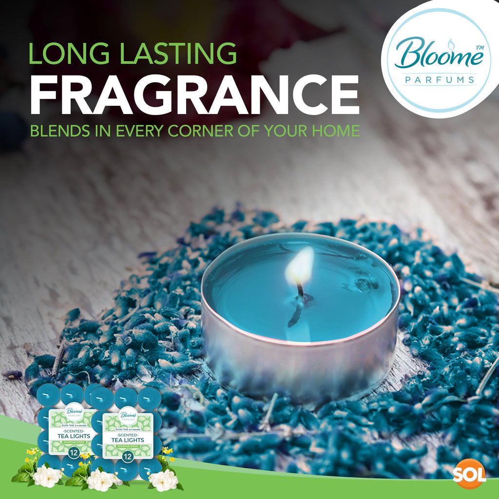 Scented Tea Light Candles | 4 Hour Burn Fragrance | 15-30 Pack