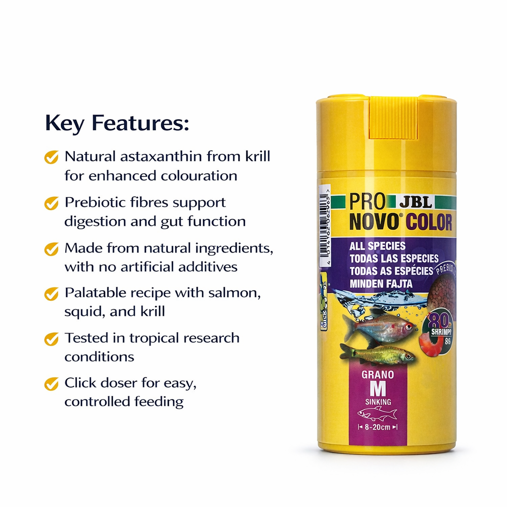 JBL AutoFish Feeder & Krill-Based Tropical Fish Food Bundle