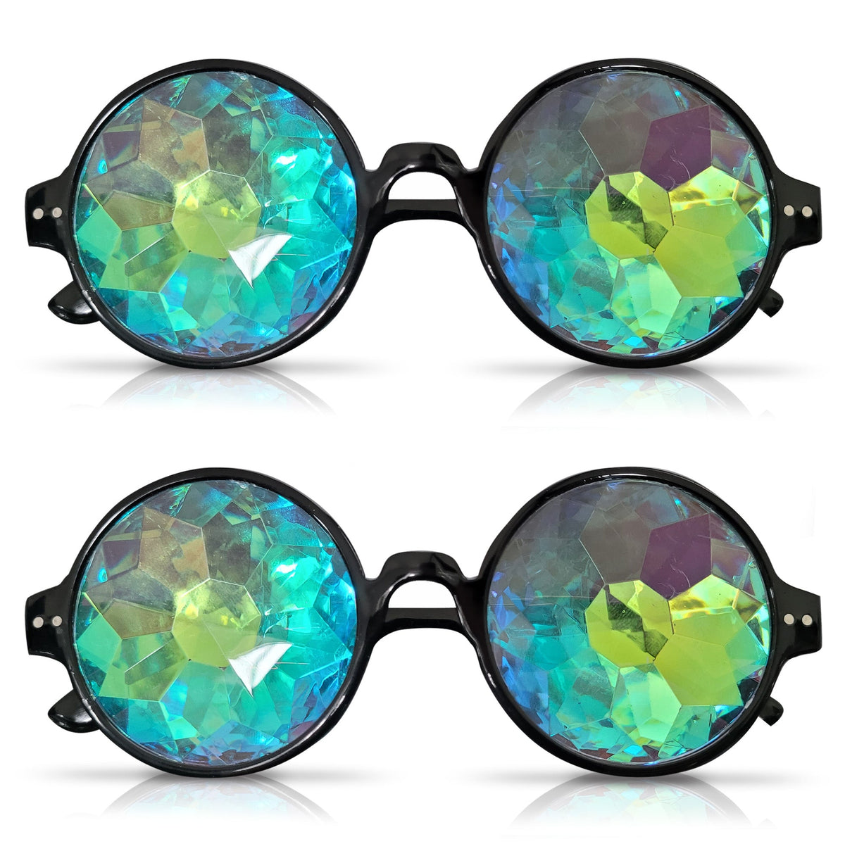 Kaleidoscope Glasses Festival Rave Rainbow Lens | 2 Pack