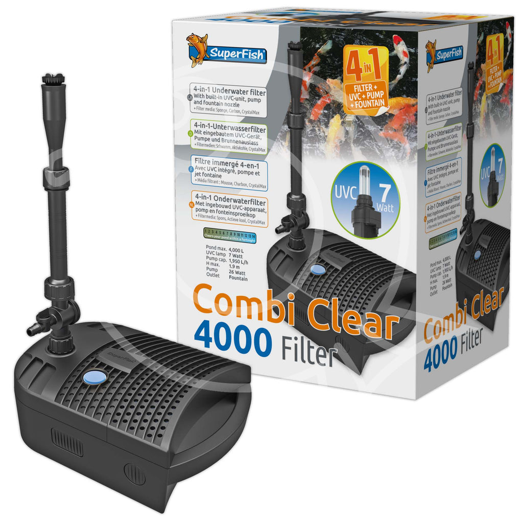 Superfish Combi Clear 4000 Pond Filter with UV & Pump
