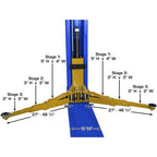 Atlas PVL9BP Platinum ALI Certified Baseplate 2 Post Lift