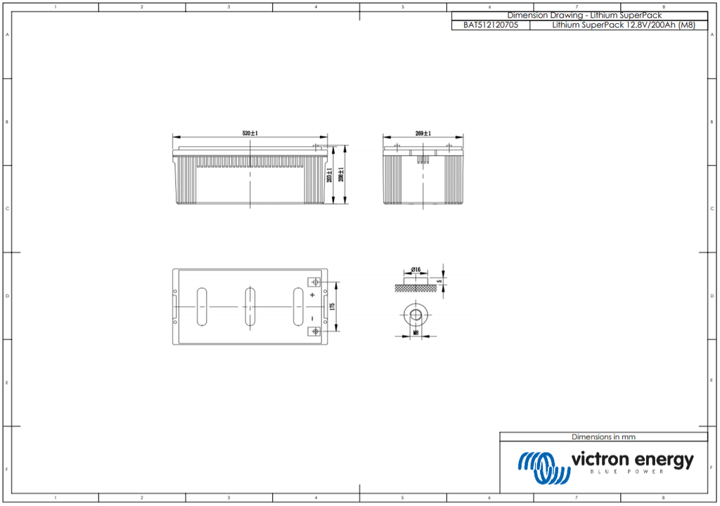 Victron 12V 200Ah SuperPack Lithium Battery
