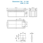 Victron 12V 220Ah AGM Deep Cycle Battery