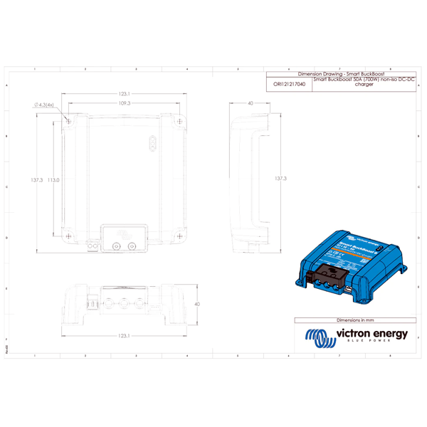 Victron Orion XS 12/12-50A DC-DC Battery Charger | ORI121217040