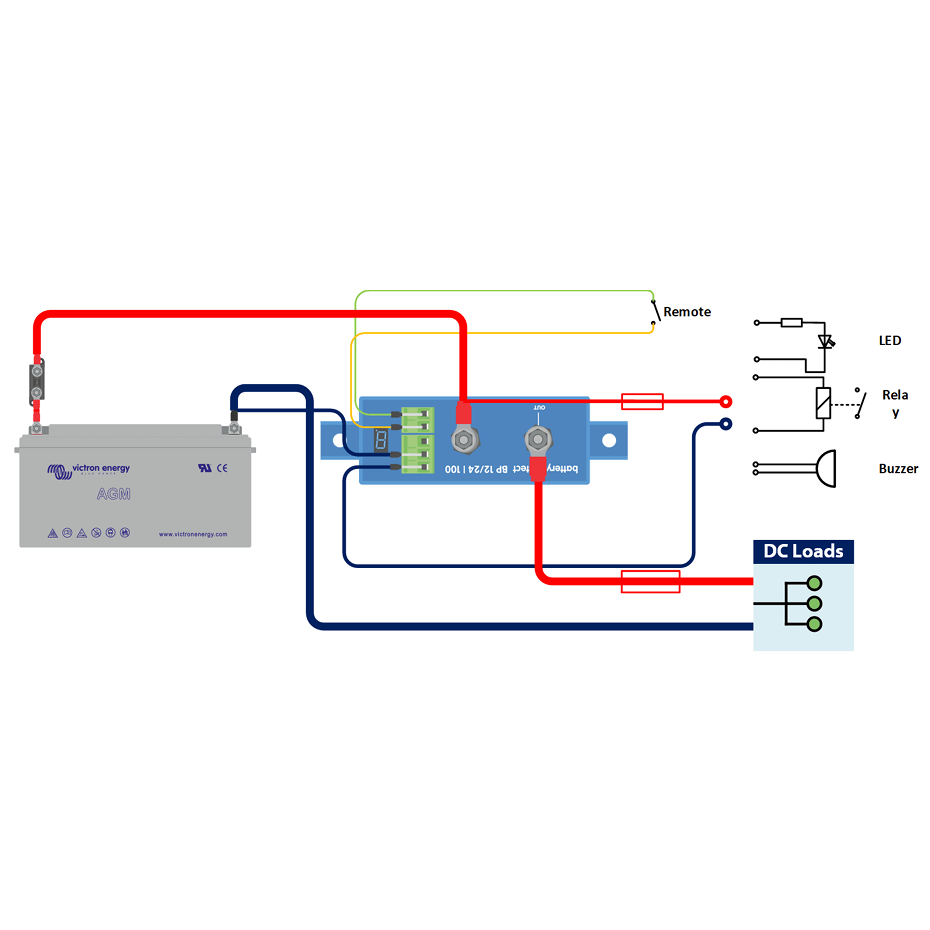 Victron 12/24V 220A BatteryProtect Low Voltage Disconnect