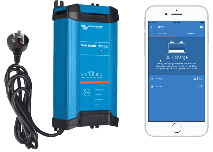 Victron 12V 15A Blue Smart IP22 12/15 AU/NZ Battery Charger
