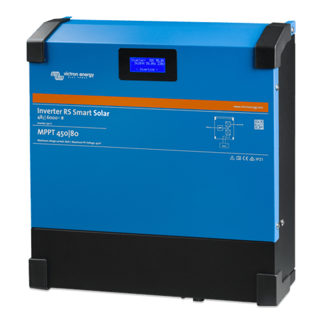 Victron 48V 6000VA Inverter RS 48/6000 230V Smart Solar | 450V 4000W MPPT