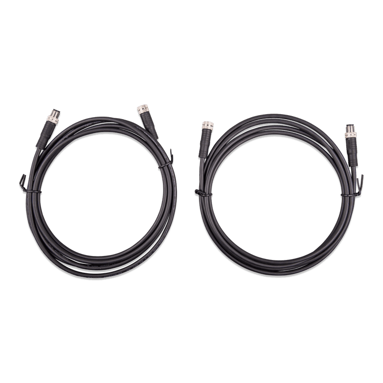 Victron 2m M8 Circular Connector Cable Pair for Victron LiFePO4 Batteries