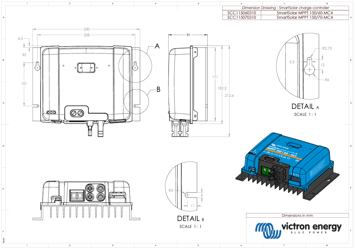 Victron 12/24/48V 70A SmartSolar MPPT 150/70-MC4 Bluetooth Solar Charge Controller