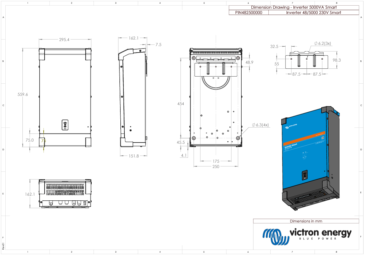 Victron 48V 5000VA Phoenix Smart Inverter 48/5000