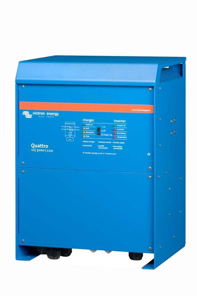 Victron 12V 5000VA Quattro 12/5000/220-100/100 Inverter/Charger