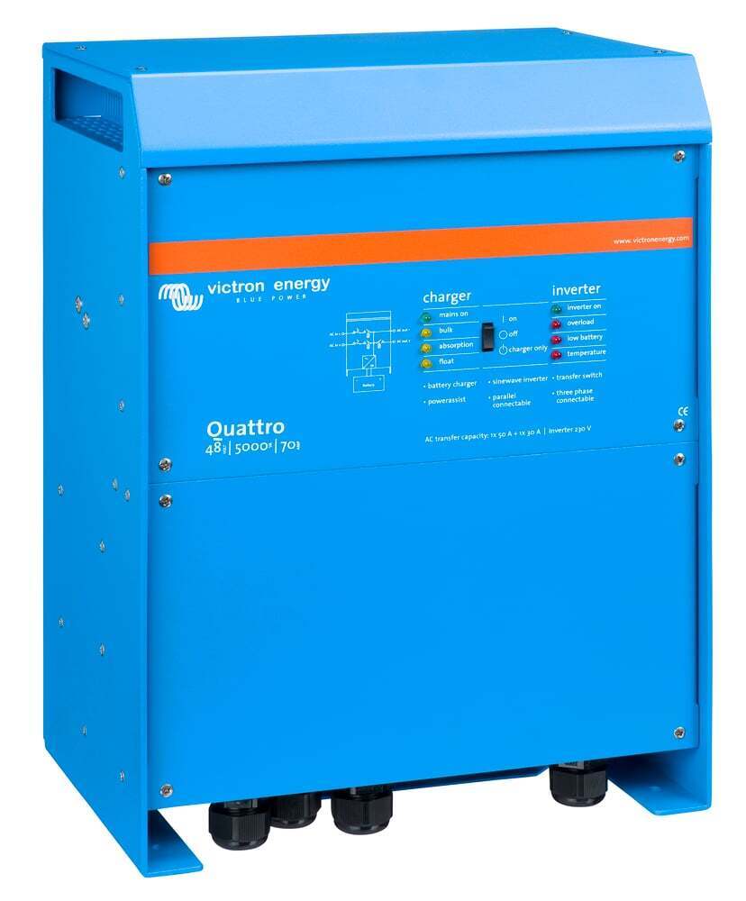 Victron 48V 5000VA Quattro 48/5000/70-100/100+50A Aux. Inverter/Charger