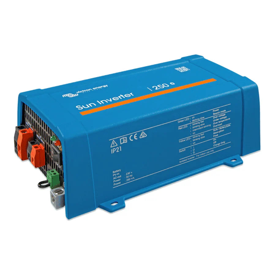 Victron 24V 250VA Sun Inverter 24/250-10 IEC Plug+ 10A PWM Solar Charge Controller