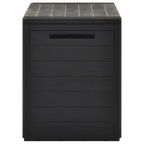 vidaXL Patio Storage Box Anthracite 38.7"x17.3"x21.7"