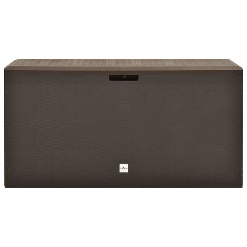 vidaXL Patio Storage Box Brown 44.9"x18.5"x23.6"