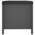 vidaXL Storage Box with Cushion Gray 41.3"x15.7"x17.7"