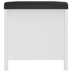 vidaXL Storage Box with Cushion White 41.3"x15.7"x17.7"