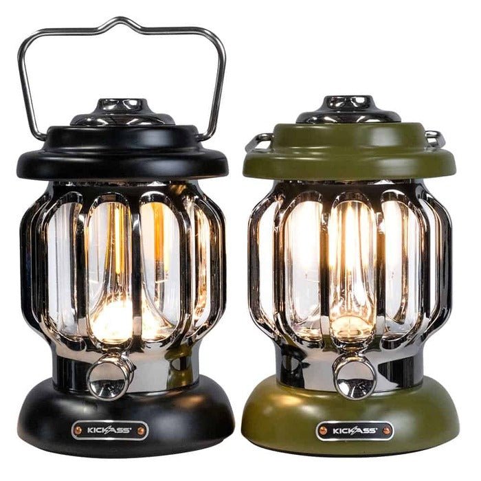 KickAss Vintage Camping Lantern - Black