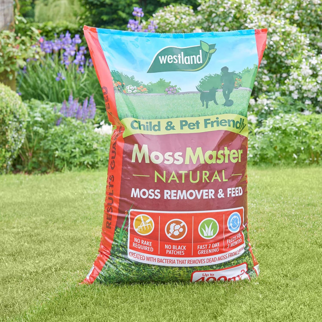 Westland Moss Master Lawn Feed & Moss Remover 400m² Natural Treatment