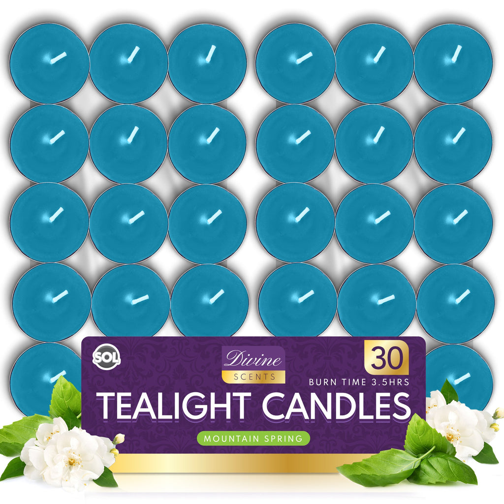 Scented Tea Light Candles | 4 Hour Burn Fragrance | 15-30 Pack