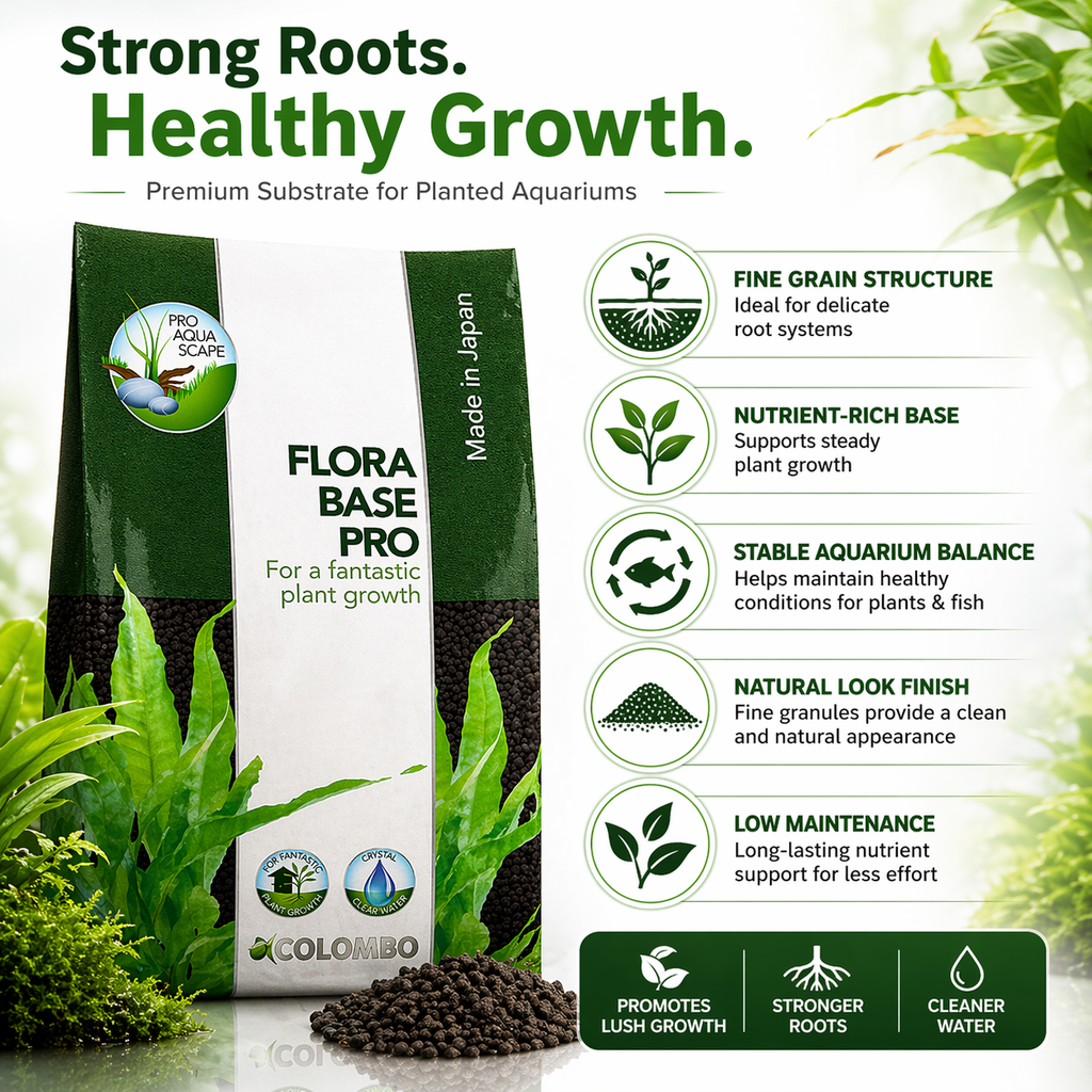 Colombo Flora Base Pro Fine Aquarium Plant Substrate Nutrient Rich Soil 2.5/5/10