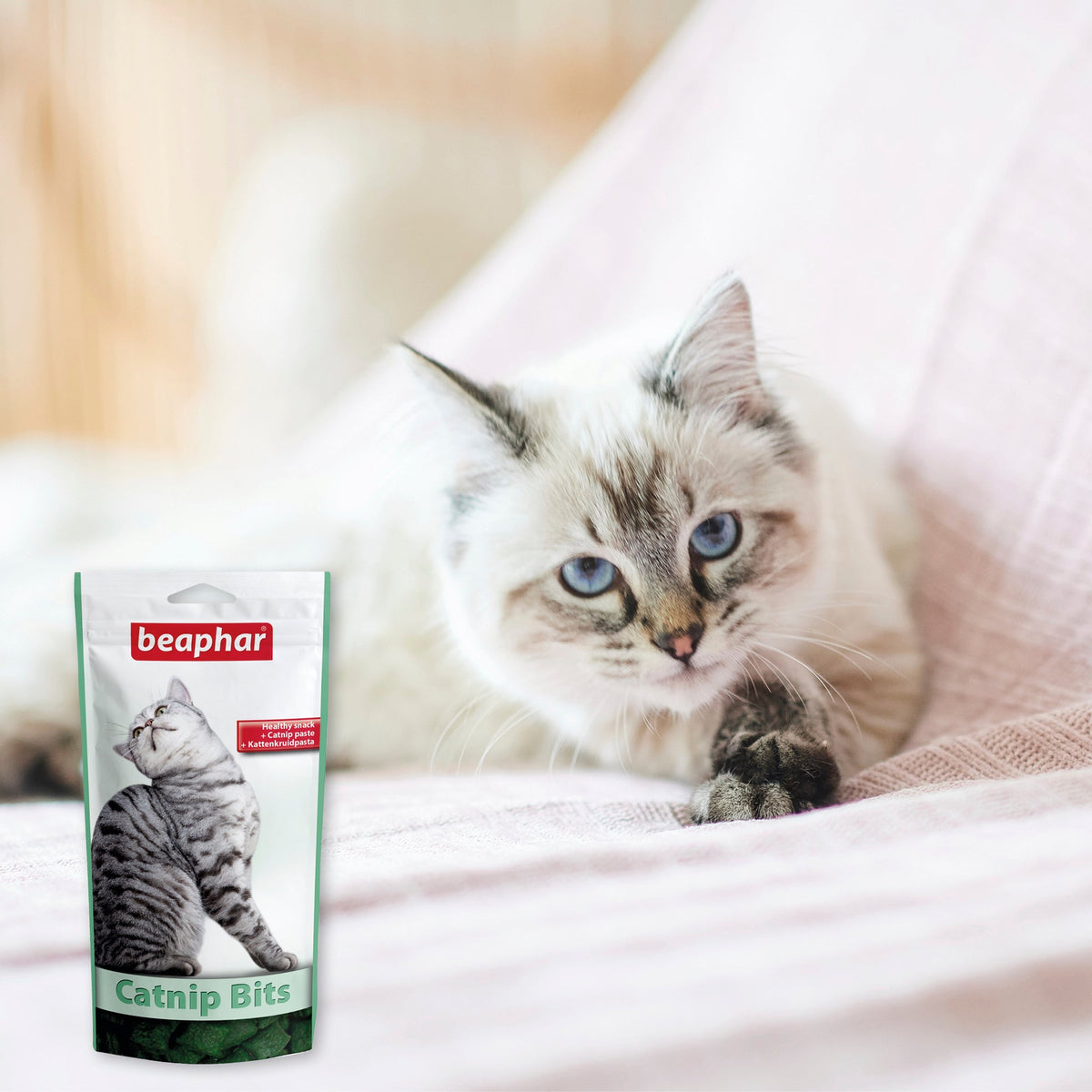 Beaphar Healthy Catnip Bits Soft Catnip Paste Filled Cat Treat Multi Packs