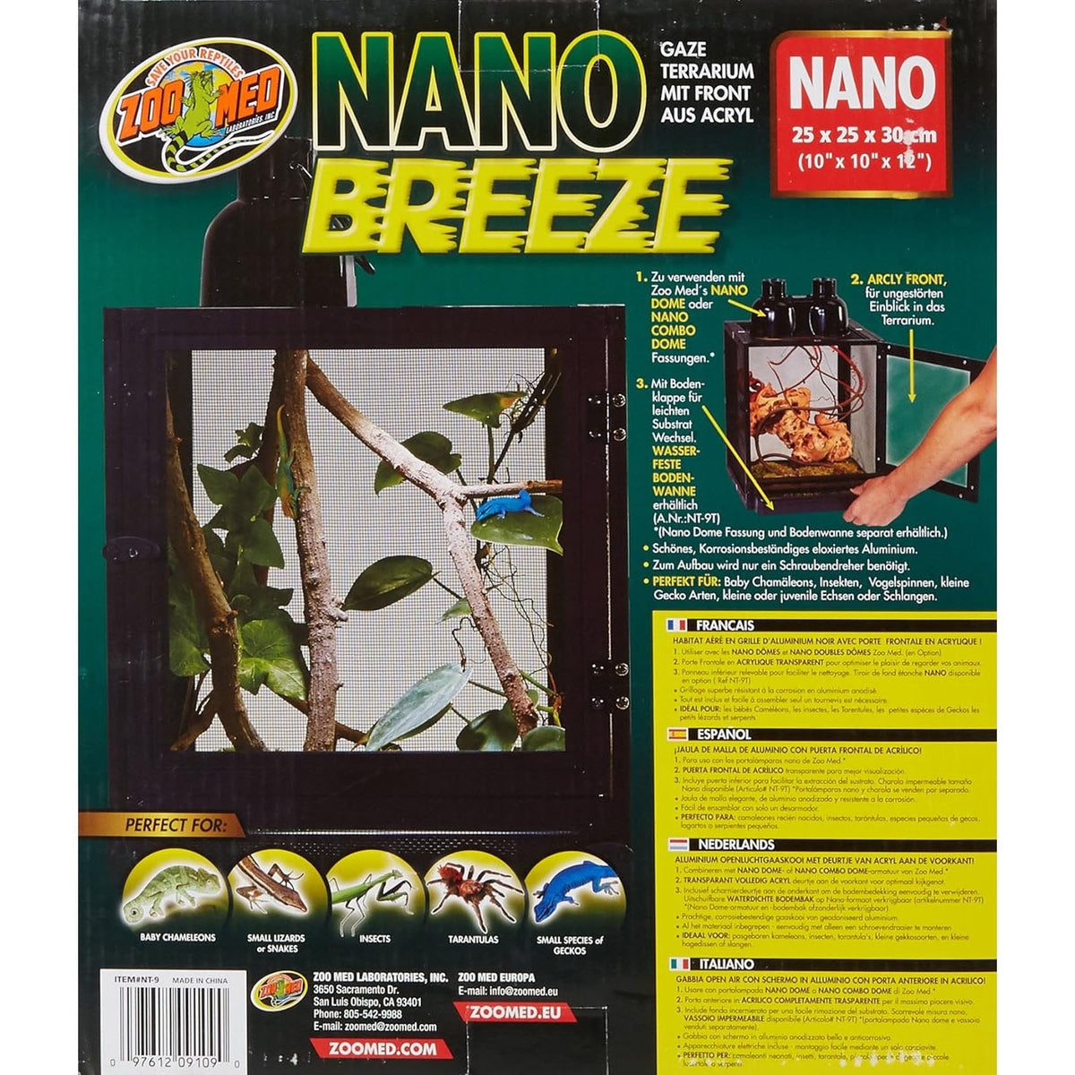 Zoo Med ReptiBreeze Nano Aluminum Screen Cage