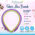 Fabric Alice Bands Hair Headbands for Women Girls | 5 Pack