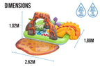 Volcano Springs Inflatable Paddling Pool with Play Centre